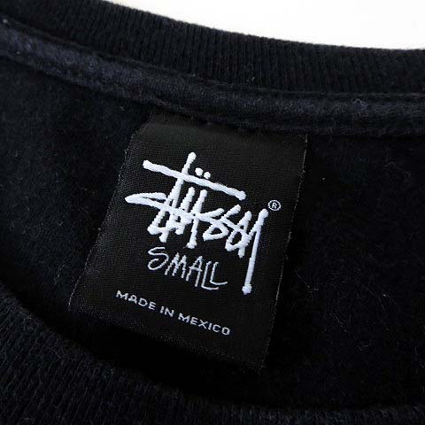 ♯151 stussyステューシー 半袖ボタンシャツスカル花柄刺繍ロゴ黒メンズS ステューシー) STUSSY SKULL PATTERN SHIRT (SS:SHIRT)(111969