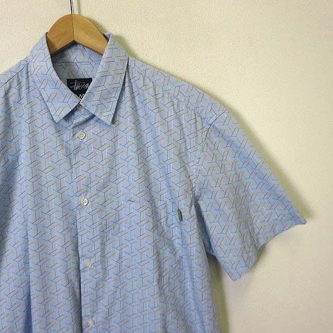 ステューシー STUSSY シャツ 紺タグ 90'S ヴィンテージ USA製 ボタン