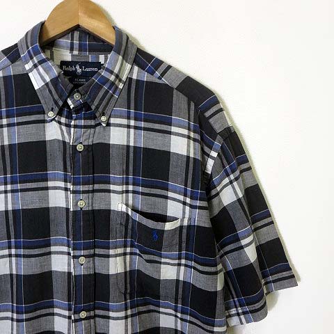 ラルフローレン RALPH LAUREN シャツ マドラス チェック ボタンダウン 