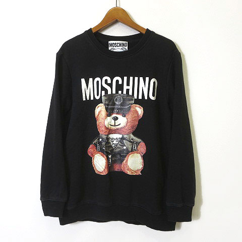 モスキーノ MOSCHINO トレーナー スウェット ロゴ ポリス ベア くま 