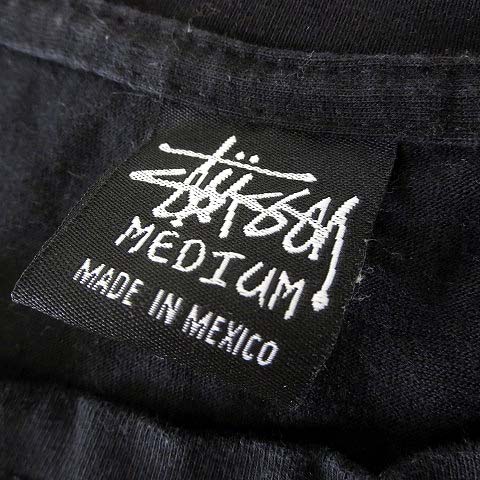ステューシー STUSSY Tシャツ ペイント ロゴ プリント クルーネック