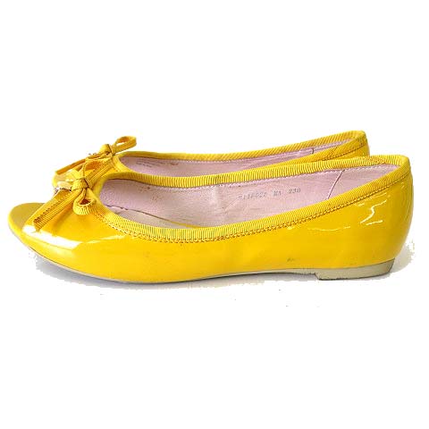 CHLOÉ FRANCIS イエロー リボン付きバレエシューズ  23cm CHLOÉ FRANCIS イエロー リボン付きバレエシューズ 23cm バレエ