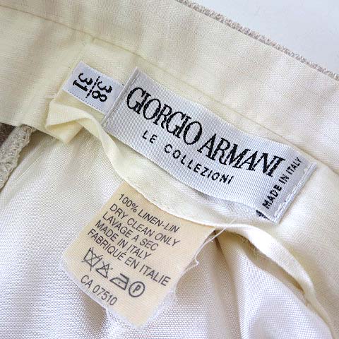 ジョルジオアルマーニ GIORGIO ARMANI パンツ スラックス リネン 麻  