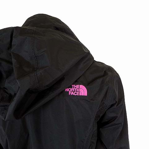 ノースフェイス 薄手 マウンテンパーカー HYVENT 刺繍ロゴ ブラック M 日本未入荷 海外限定モデル THE NORTH FACE ノースフェイス