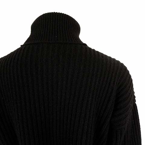 シャネル CHANEL レア カシミヤ ブラック タートル ニット