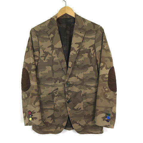 ソフネット SOPHNET. ジャケット テーラード 迷彩 カモフラ柄 アソート 