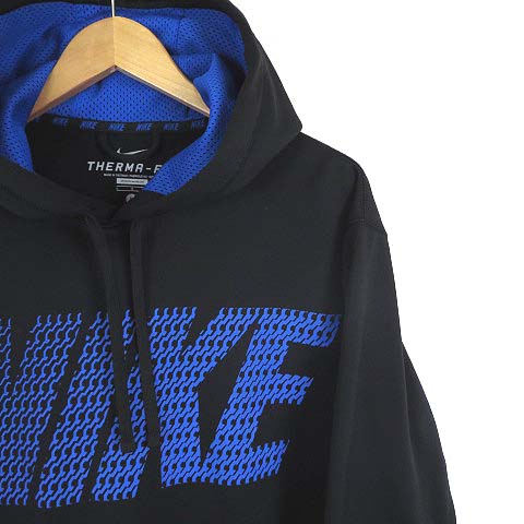 NIKE ナイキ パーカー therma-fit 青 ブルー Lサイズ