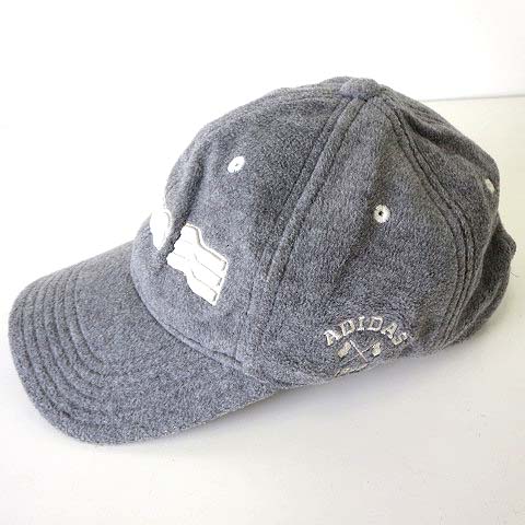 adidas キャップ 刺繍ロゴ入り グレー ゴルフデザイン 通気穴付き アディダス adidas ゴルフ GOLF キャップ 帽子 ぼうし フリース