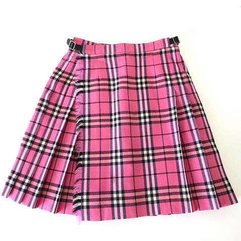 BURBERRY 素早く ノバチェック スカート ネクタイ 白ブラウス 160