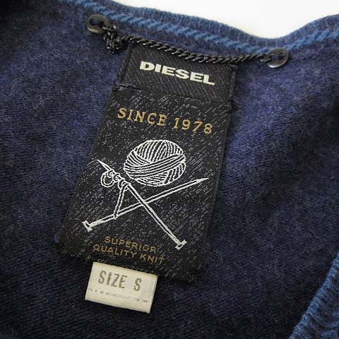 ディーゼル DIESEL ニット セーター ロゴ プレート ウール