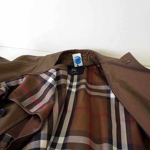 Burberrys バーバリー ステンカラーコート 襟元ノバチェック