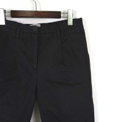 アクネ Acne パンツ タック テーパードパンツ コットン S 34 黒