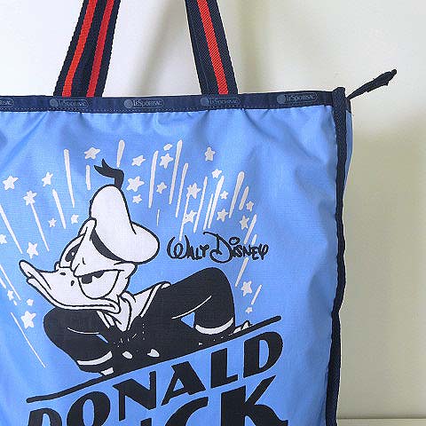LeSportsac ドナルドダック エコバッグDisney100周年限定 LG BOOK TOTE ディズニー100ドナルドダック｜レスポートサックの