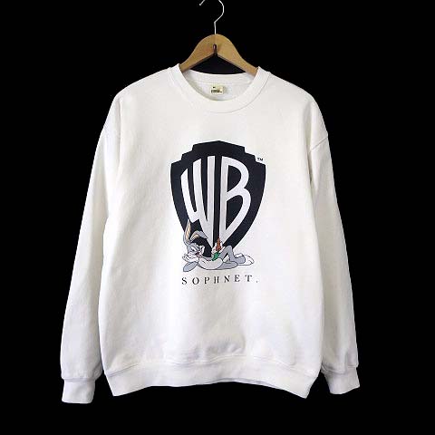 SOPHNET. × LOONEY TUNES / スウェット/XL/コットン/BLK/SOPH-230106 ソフネット SOPHNET. 23AW ワーナーブラザーズ 100周年 限定 コラボ