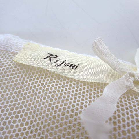 リジュイ Rijoui シャツ ブラウス ペプラム チュール レース 花柄 刺繍 