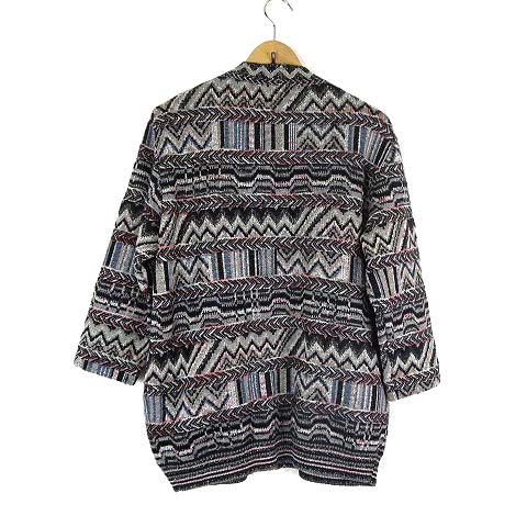 ミッソーニ MISSONI イタリア製 カーディガン モヘア 総柄 マルチ 