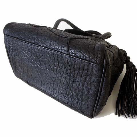 イビサ IBIZA バッグ ハンドバッグ 本革 レザー フリンジ パッチワーク  