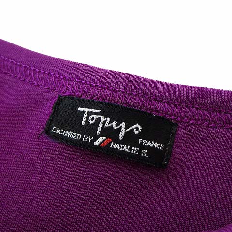 Topys　トピーズ　ノースリーブTシャツ　サイズ40　カットソー　パープル TopysトピーズノースリーブTシャツサイズ40カットソーパープル