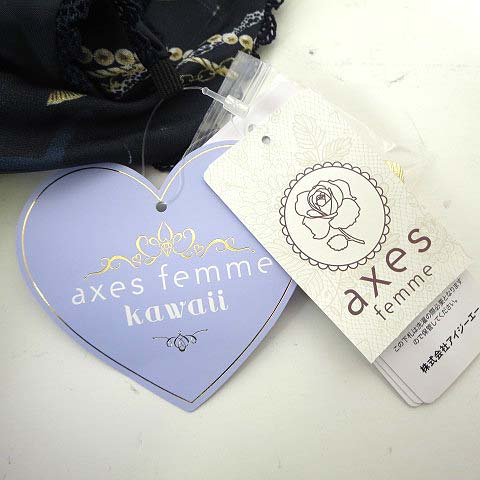 MORI-KEI 古着 axes femme ベロアリボン レース刺繍ワンピ MORI-KEI 古着 axes femme ベロアリボン レース刺繍ワンピ