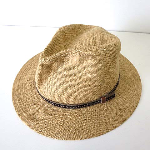 イタリア製パナマハット SORBATTI サイズ59 L 麦わら帽子