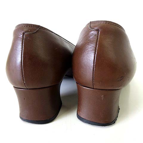 YSL 新品 パンプス35 ダークブラウン イヴサンローラン YVES SAINT LAURENT YSL パンプス キャップ