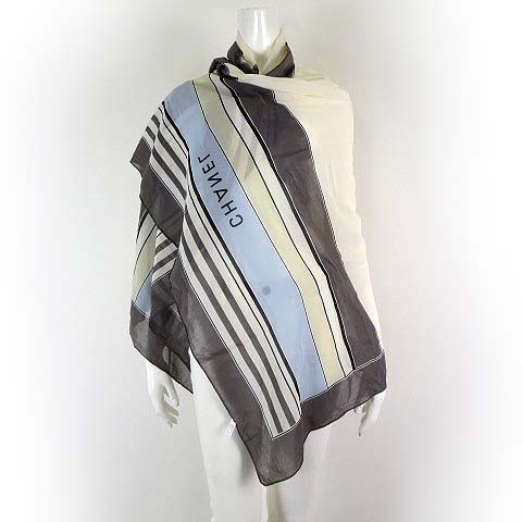 シャネル CHANEL フランス製 ストール サマーストール 大判 ショール 