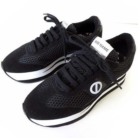 ノーネーム ヒール シューズ NO NAME/ノーネーム素材コンビ スニーカー