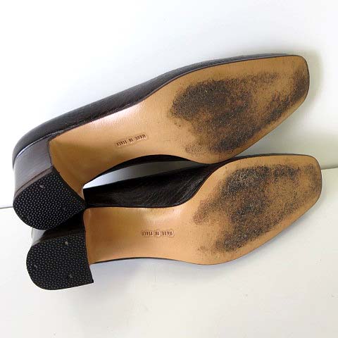 Salvatore Ferragamo ダークブラウン パンプス 23.0