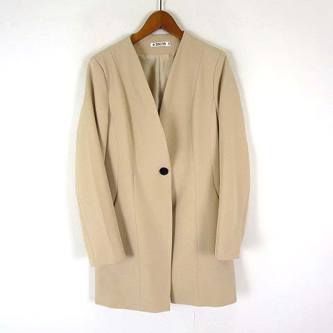 ZOCIYA パンツスーツ 上下セットアップ ジャケット ノーカラー 1ボタン