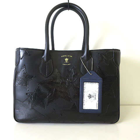 A.D.M.J. ブラックトートバッグ ADMJ アクセソワ Accessoires De  