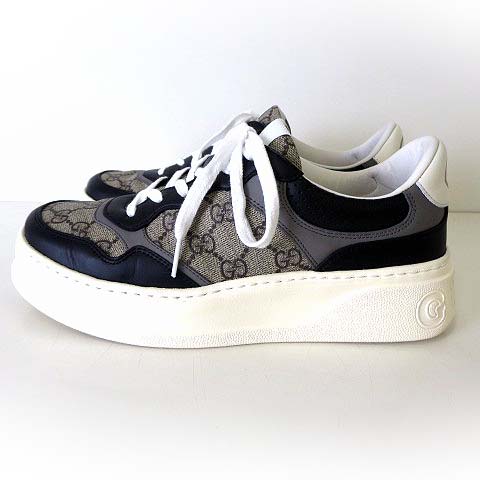 グッチ GUCCI 2023SS スニーカー シューズ GG スプリーム 本革 レザー