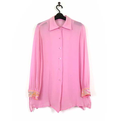 LEONARD 花柄長袖チュニック LEONARD FASHION】花柄 チュニック シースルー長袖 LEONARD