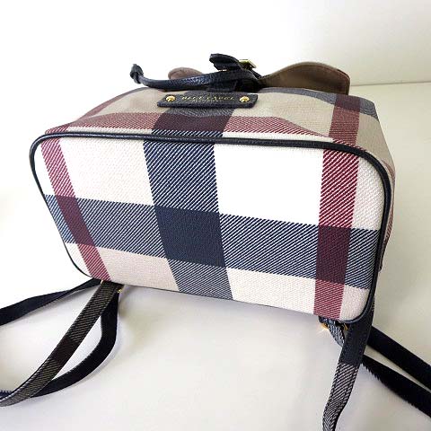 (美品)BLUE LABEL CRESTBRIDGE チェック柄リュック　赤 ブルーレーベルクレストブリッジ BLUE LABEL CRESTBRIDGE