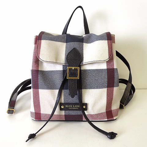 極美品 ブルーレーベルクレストブリッジ PVC 巾着 リュック バックパック 極美品 ブルーレーベルクレストブリッジ PVC 巾着 リュック