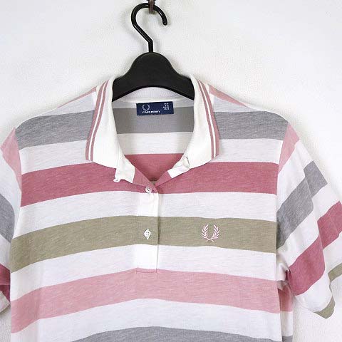 フレッドペリー FRED PERRY ポロシャツ 半袖 ロゴ 刺繍 ボーダー