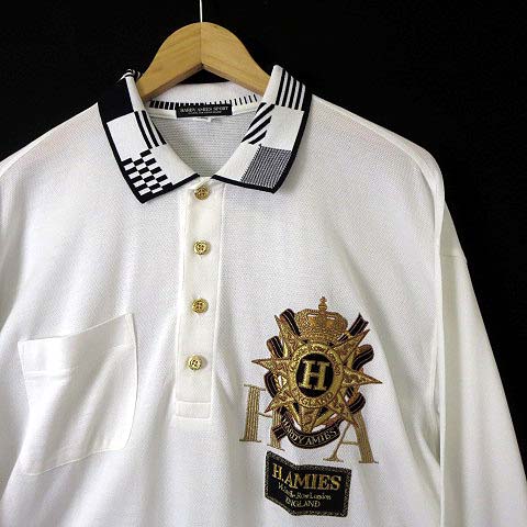 HARDY AMIES ポロシャツ ホワイト　LL HARDY AMIES ポロシャツ ホワイト LL（【楽天市場】ポロシャツ
