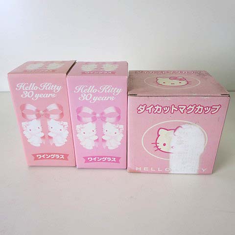 未使用品 ハローキティ HELLO KITTY ダイカット マグカップ ワイン