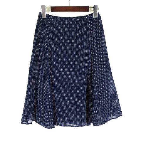 アナトリエ ANATELIER スカート ドット 水玉 シアー シフォン フレア  