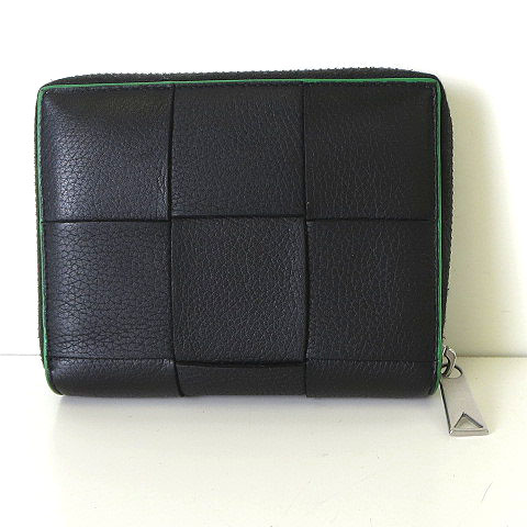 ボッテガ BOTTEGA レザー カセット ラウンド 折り財布 メンズ SB39  