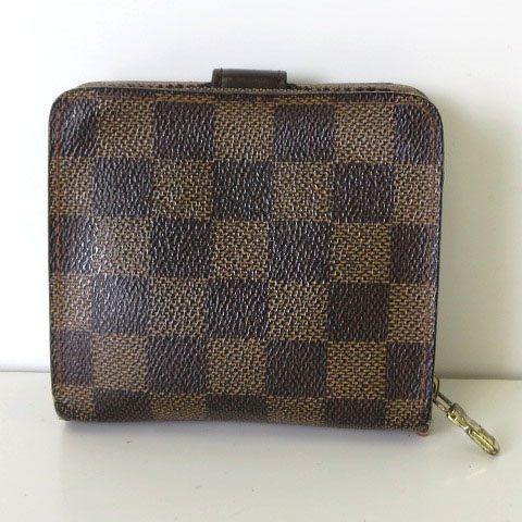ルイヴィトン LOUIS VUITTON 財布 二つ折り ダミエ コンパクトジップ 