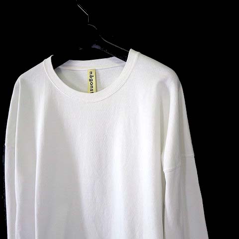 nagonstans トレーナー サイズ38 ホワイト ナゴンスタンス Tシャツ