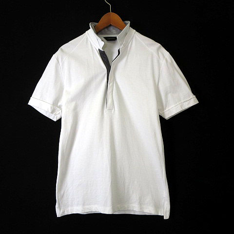 ジョセフオム JOSEPH HOMME ポロシャツ 配色 スキッパー スタンド 
