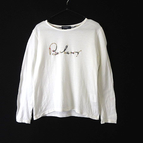 バーバリー BURBERRY Tシャツ ノバチェック 配色 ロゴ コットン 長袖  