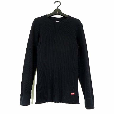 シュプリーム SUPREME ヘインズ Hanes サーマル ロングスリーブ T Supreme/Hanes® サーマルクルー ブラックシュプリーム 黒