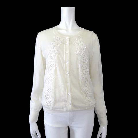23ss トッカ WHITE WHITE カーディガン アイボリー 近年 パール 長袖