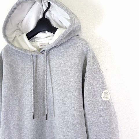 MONCLERパーカー美品正規 超美品】モンクレール パーカー ホワイトロゴ