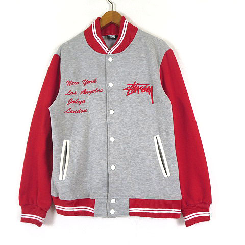 訳あり STUSSY ステューシー スタジャン スウェット ロゴ M 等しく  