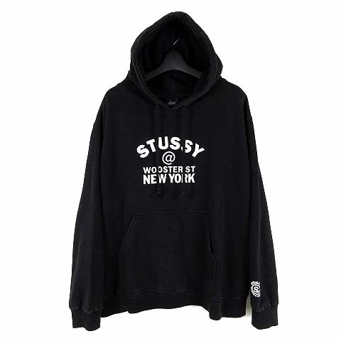 STUSSY パーカー US製 黒 M STÜSY (ステューシー)ブラック STUSSY パーカー US製 黒 M STÜSY (ステューシー)ブラック