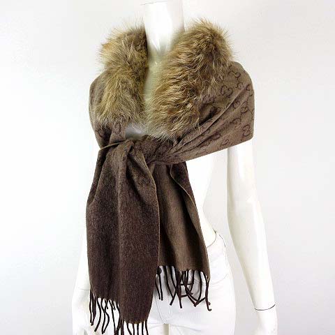 グッチ GUCCI ストール マフラー GG グラデーション カシミヤ 100