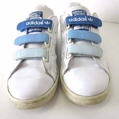 アディダス スタンスミス ホワイト ブルーティント ベルクロ 23.5 アディダス adidas 限定 レア 希少 スニーカー スタンスミス